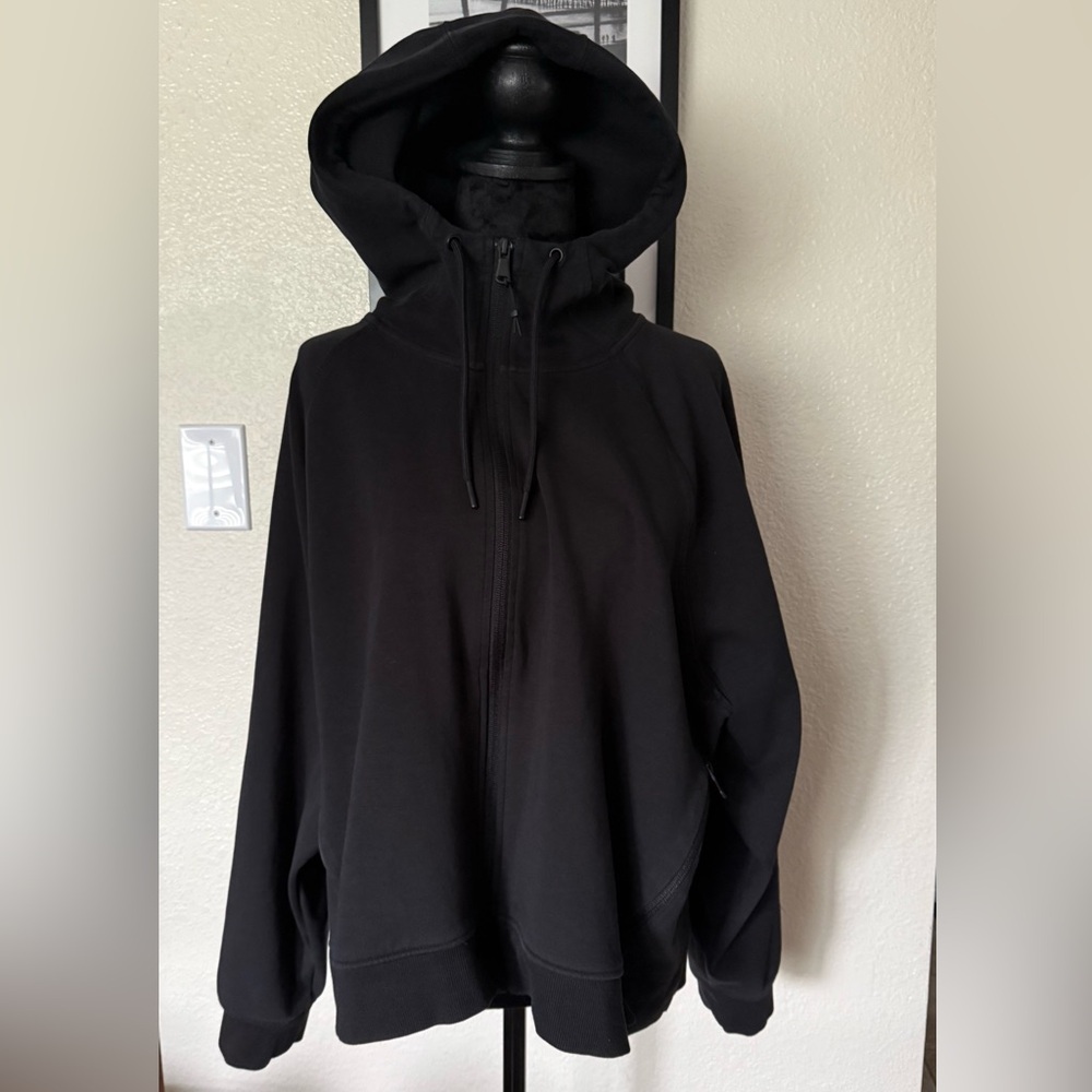 Women’s Old Navy Active Dynamic Fleece Full-Zip Black Hoodie Sweatshirt